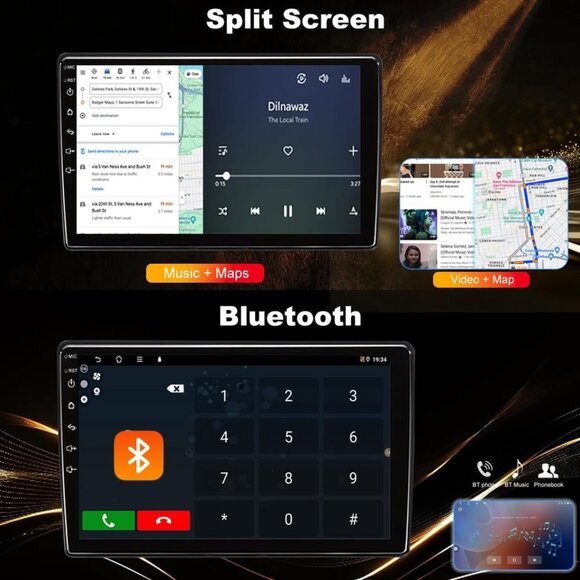 10" Touch Radio for 07-14 GMC/Chevy | Wireless CarPlay, Android Auto, GPS, & Cam - Picture 3 of 7
